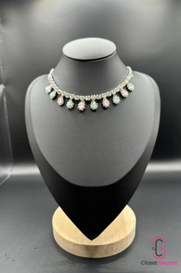 Elegance Teardrop Necklace and Earring set NL 12 | Closetsecrets