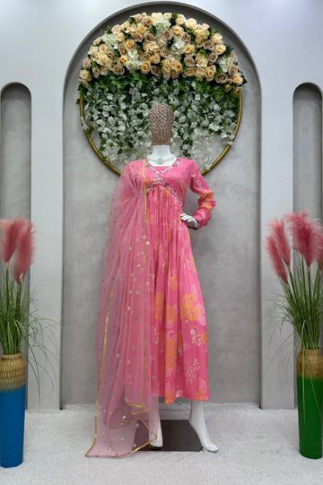 Muslin Suit Pink