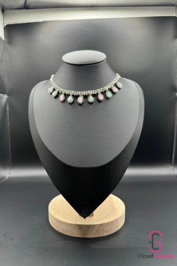 Elegance Teardrop Necklace and Earring set NL 12 | Closetsecrets