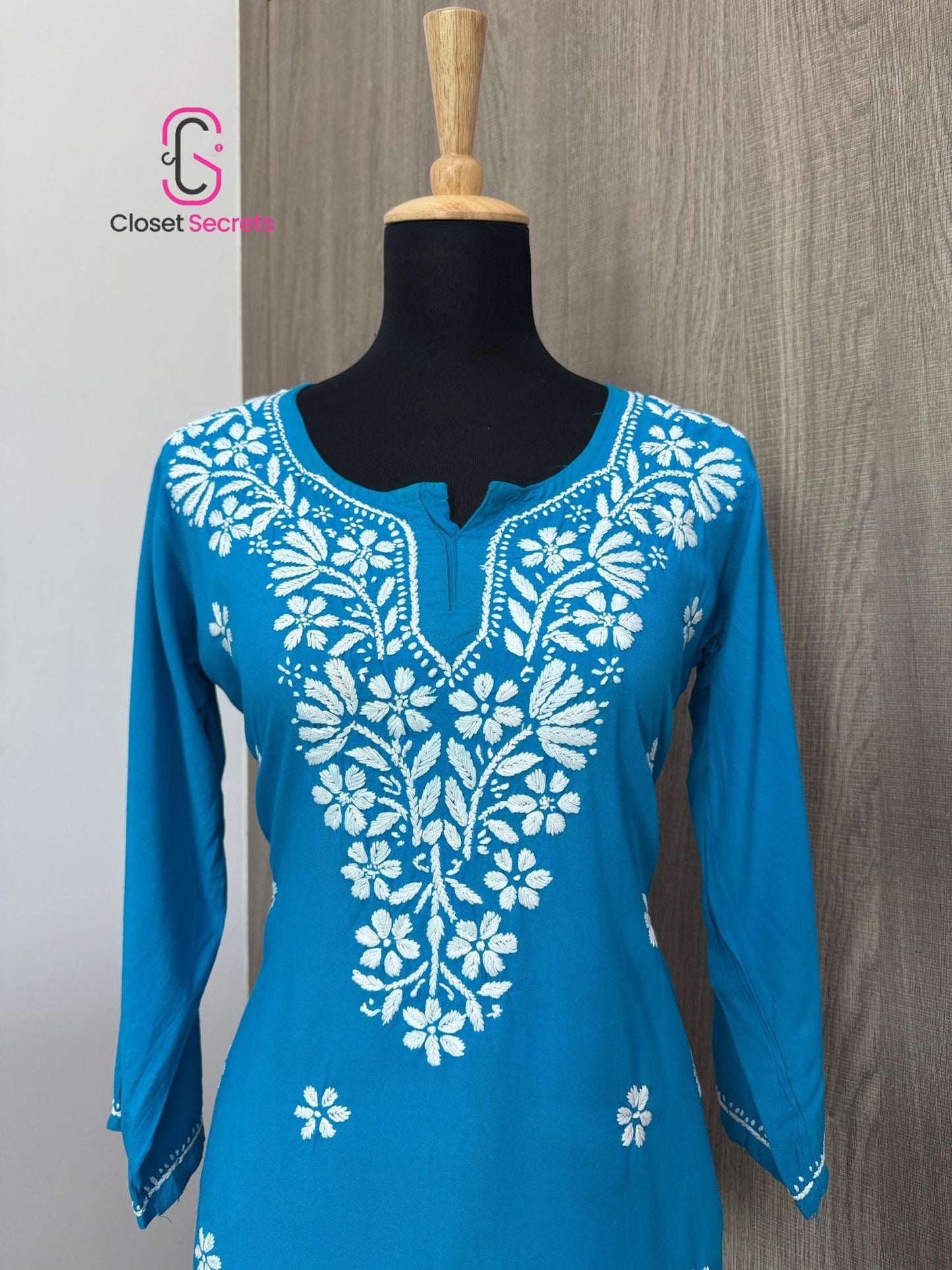 Handmade Mulmul Cotton Chikankari Kurti