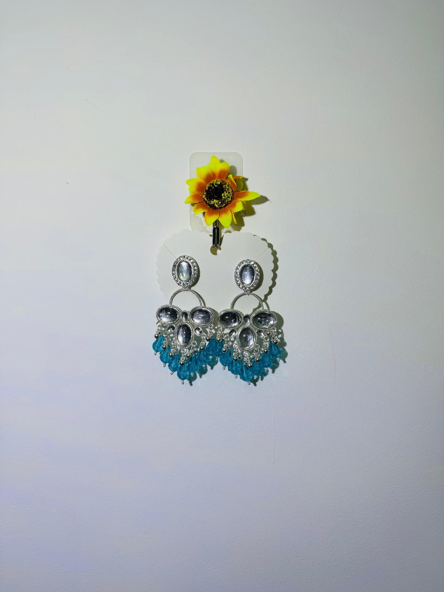 Mirror Work Long Bali Earrings – Lightweight Statement Jewellery