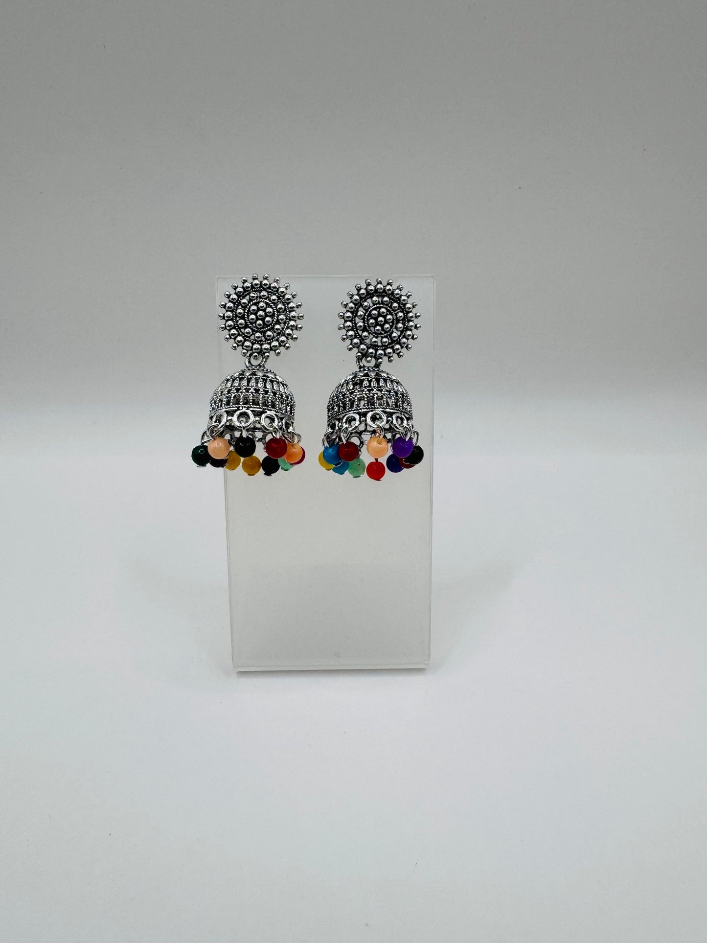 Multicolored Jhumkas – Cute Lightweight Ethnic Earrings