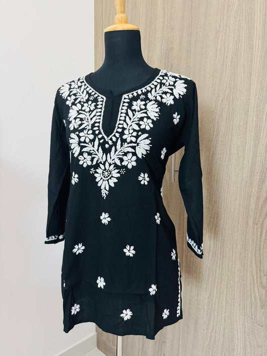 Handmade Mulmul Cotton Chikankari Kurti