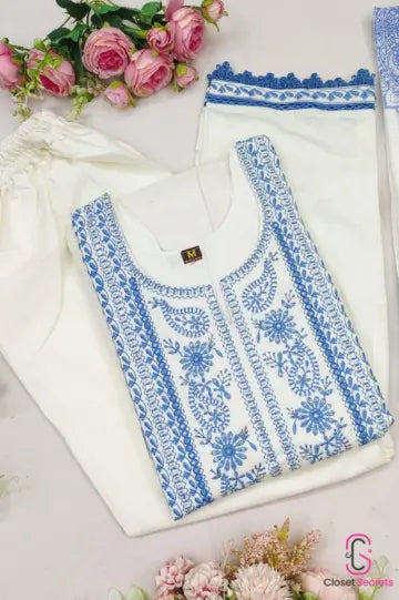 Chikankari Embrodery Suit | Closetsecrets