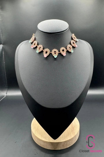 Rosegold Pastel Paradise Necklace NL 8 | Closetsecrets