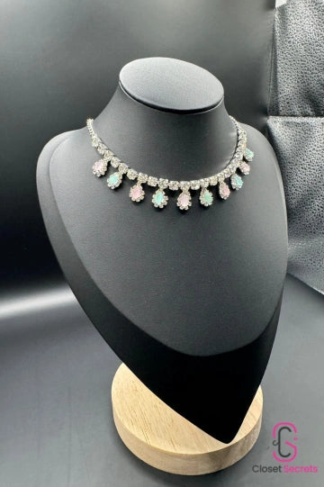 Elegance Teardrop  Necklace and Earring set NL 12 | Closetsecrets