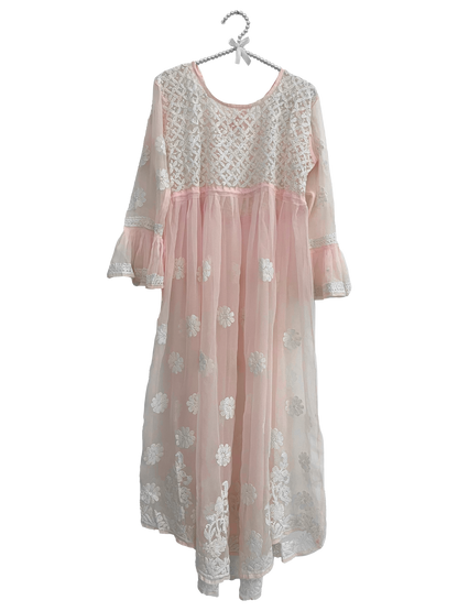 Georgette Full Length Kurti Light pink