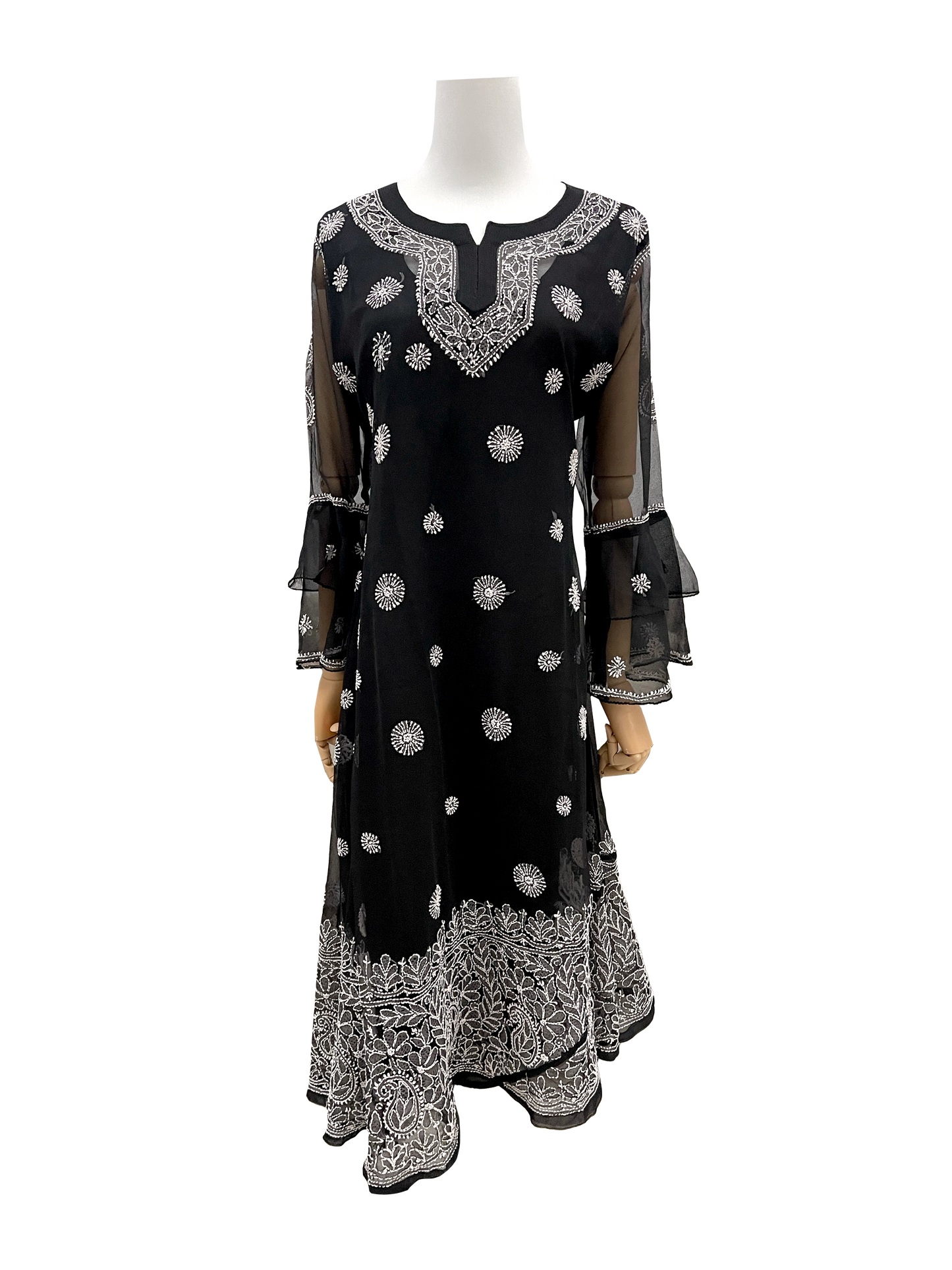 Georgette Aline Kurti Black