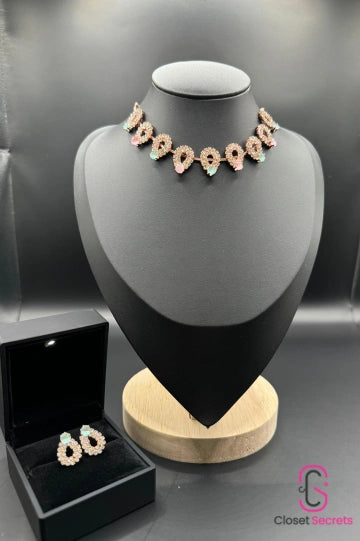 Rosegold Pastel Paradise Necklace NL 8 | Closetsecrets