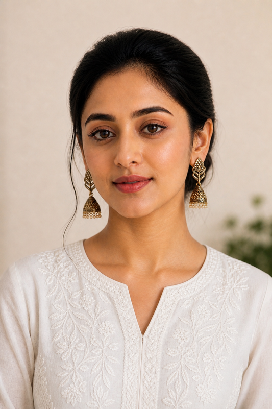 Shimri Triangle Jhumka Earrings | Premium Ethnic Jewelry