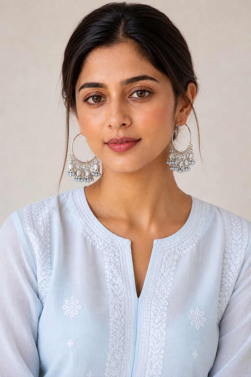 White Pearl Jhumki Bali Earrings | Premium Ethnic Jingle Jewelry