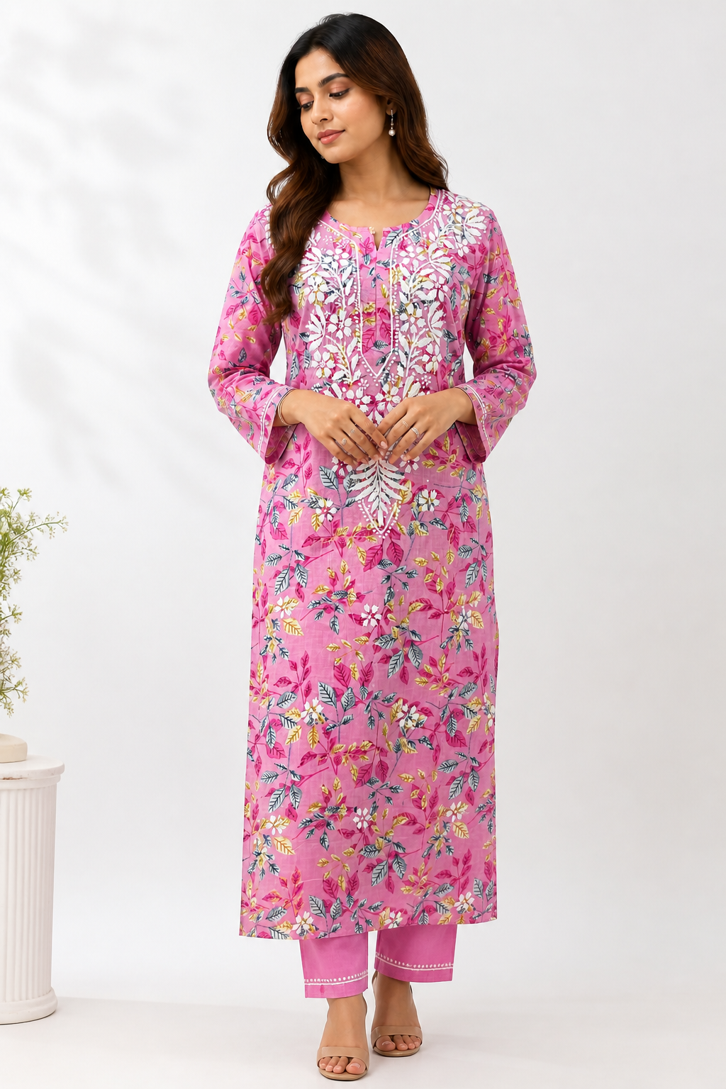 Floral Printed Long Kurti