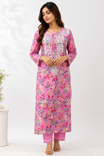 Floral Printed Long Kurti