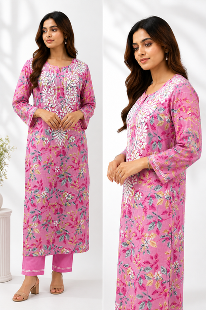 Floral Printed Long Kurti