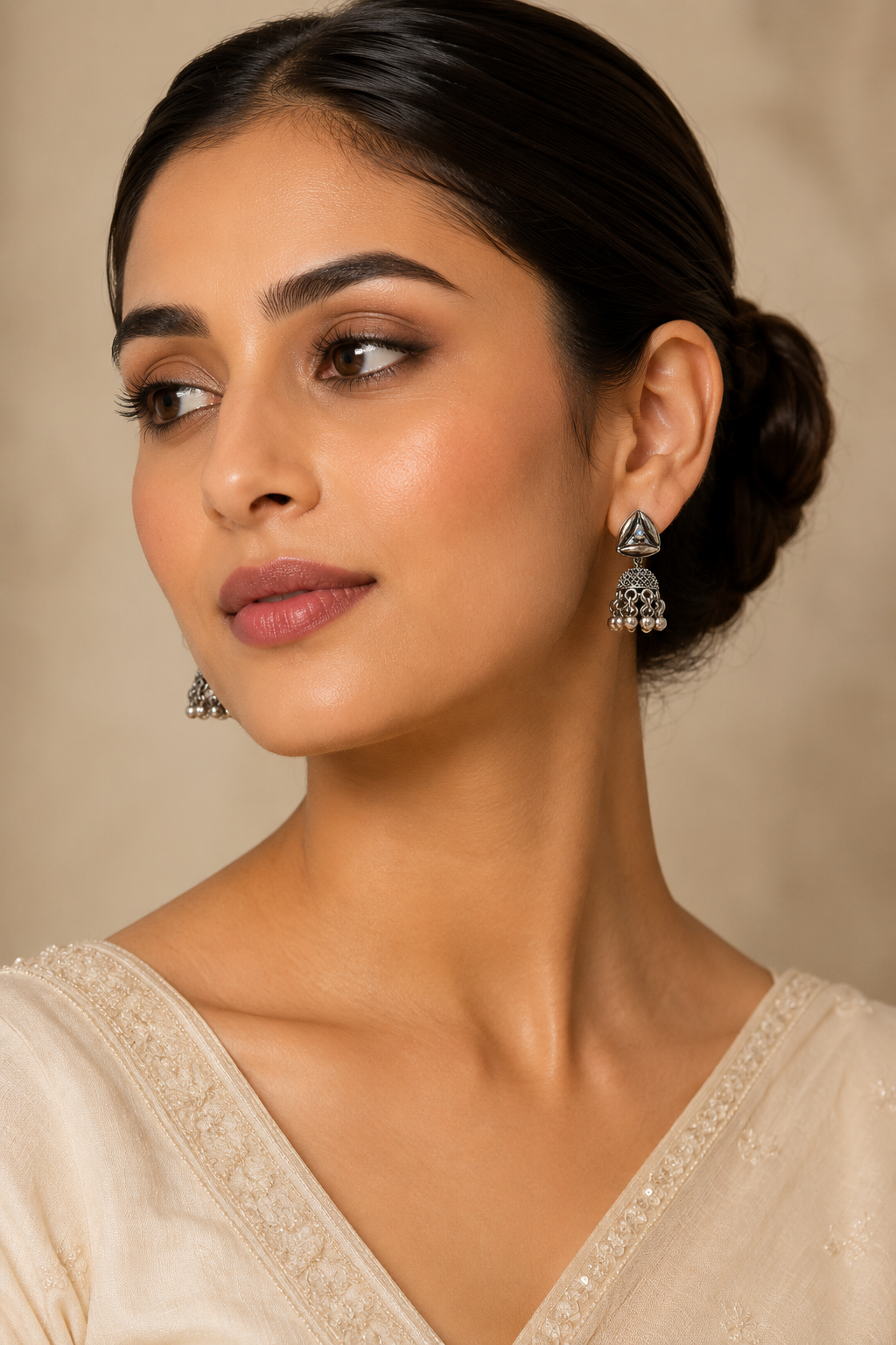Vintage Silver Jhumka Earrings ER 05 | Closetsecrets