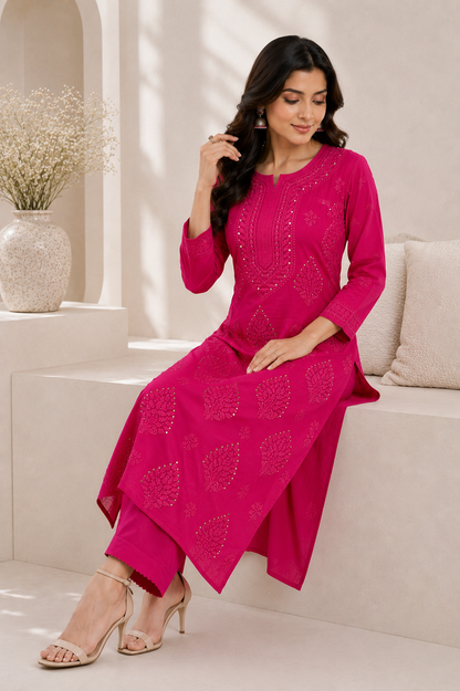 Handmade Chikankari Kurti