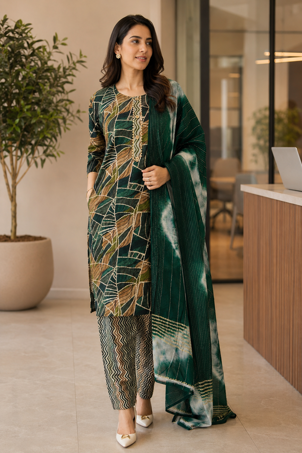 Premium Cotton 3-Piece Suit Set – Airy & Comfy for Casual & Office Wear