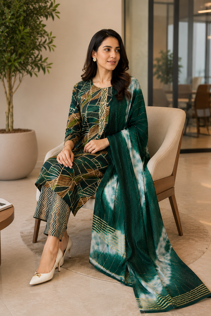 Premium Cotton 3-Piece Suit Set – Airy & Comfy for Casual & Office Wear