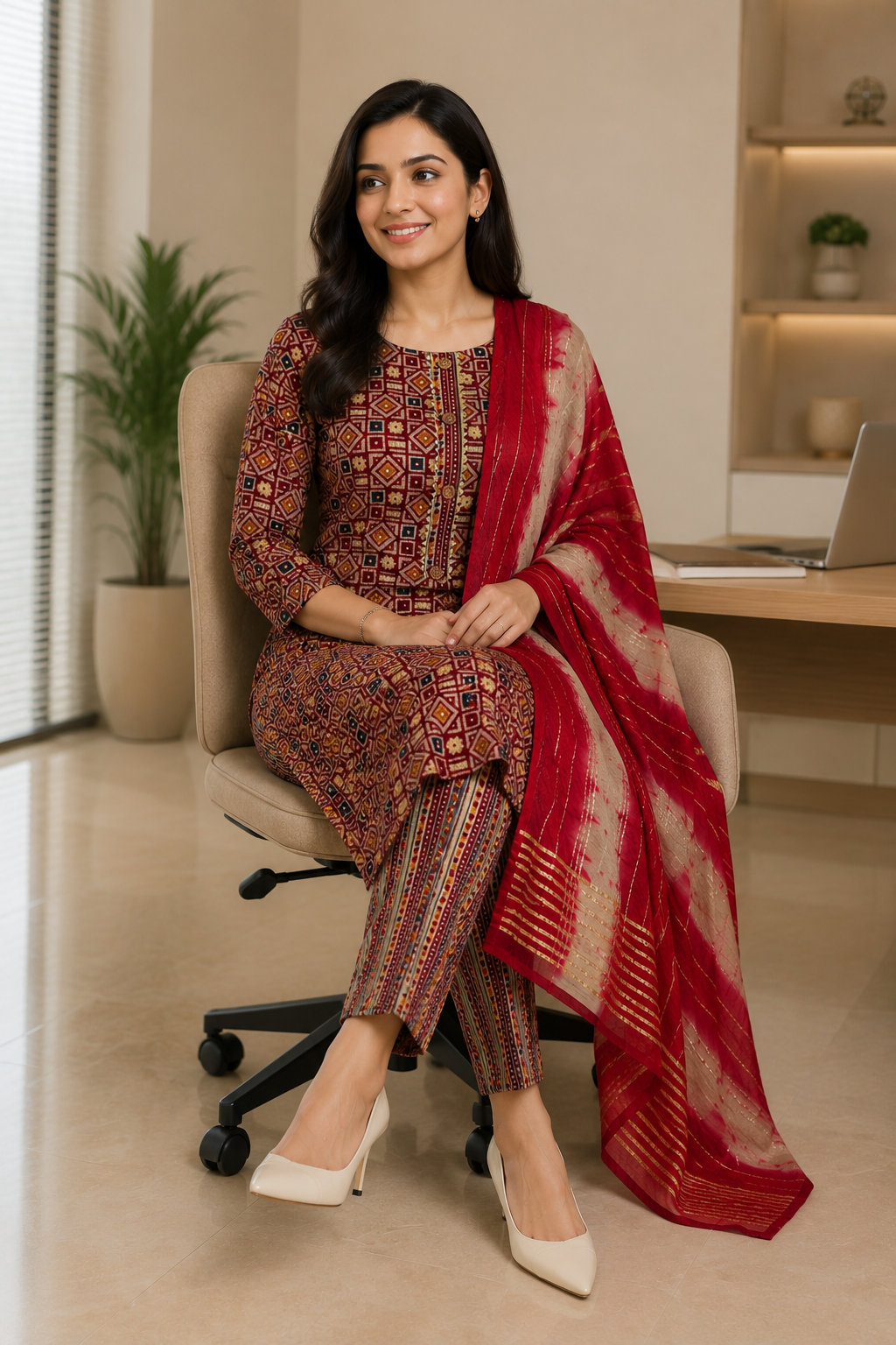Premium Cotton 3-Piece Suit Set – Airy & Comfy for Casual & Office Wear