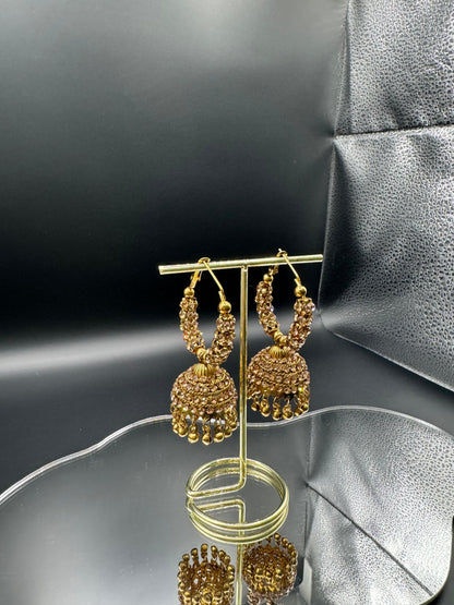 Golden Jhumka Elegance ER01