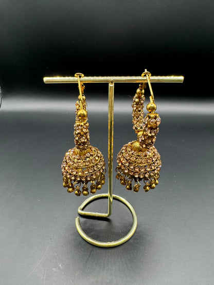 Golden Jhumka Elegance ER01