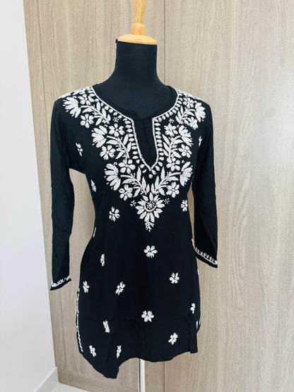 Handmade Mulmul Cotton Chikankari Kurti