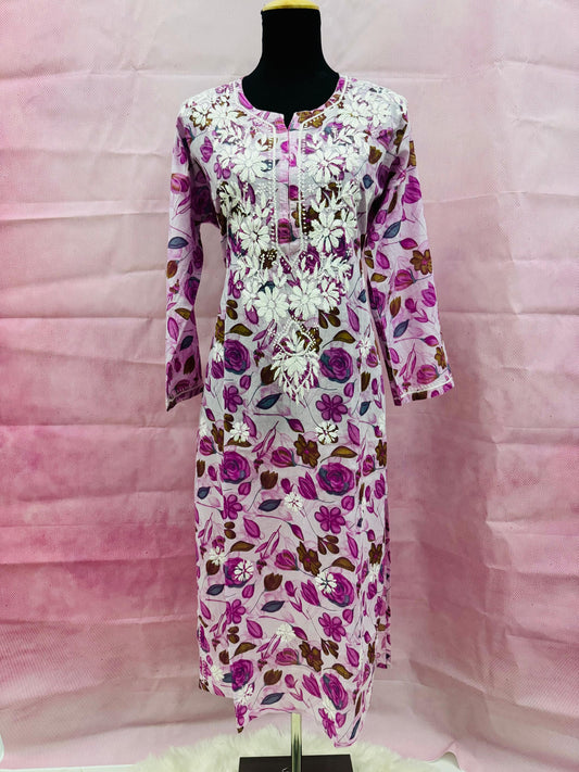 Floral Printed Long Kurti