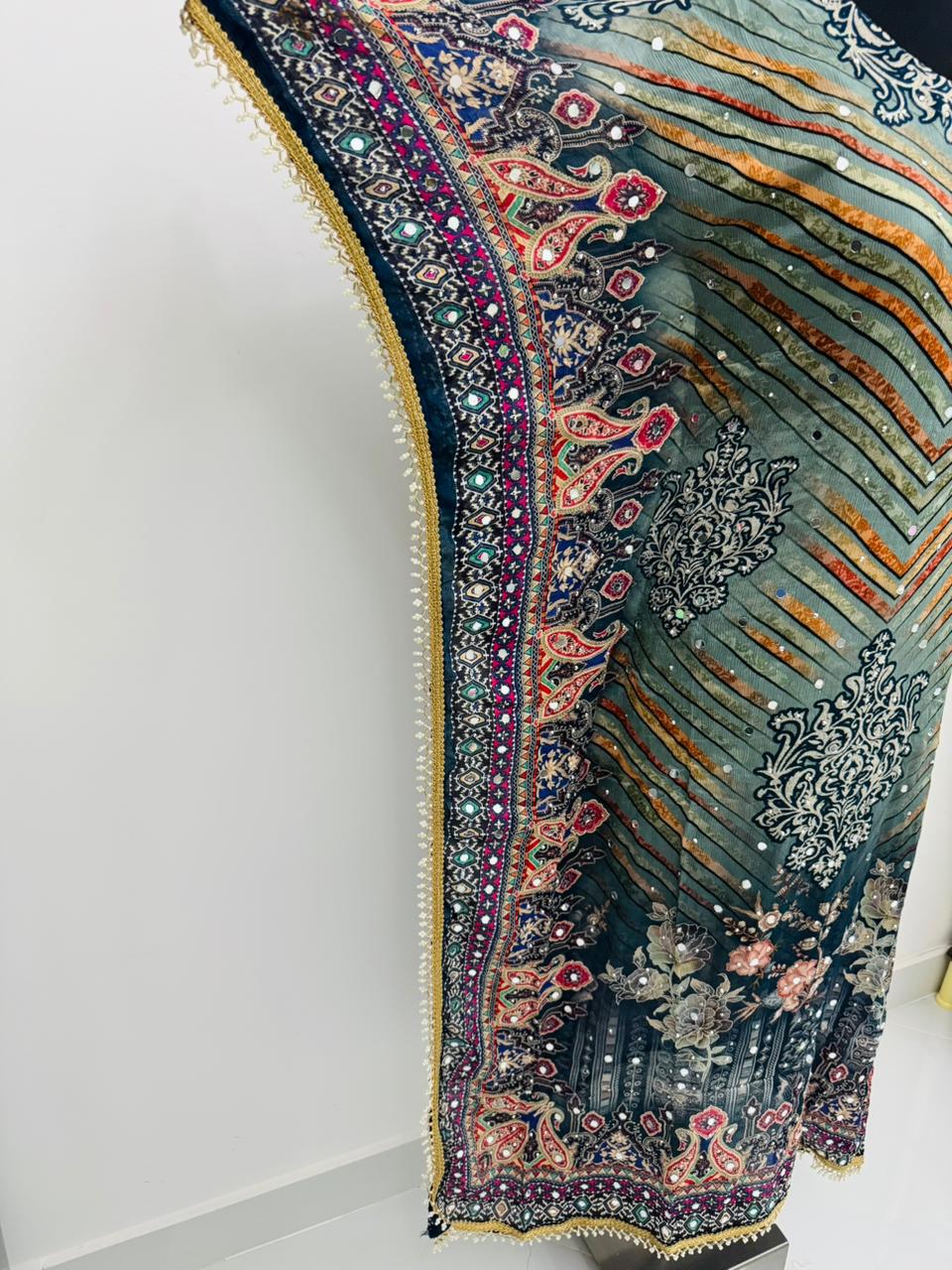 Summer Kaftan Set – Premium Chinon Kaftan + Cotton Inner & Bottom