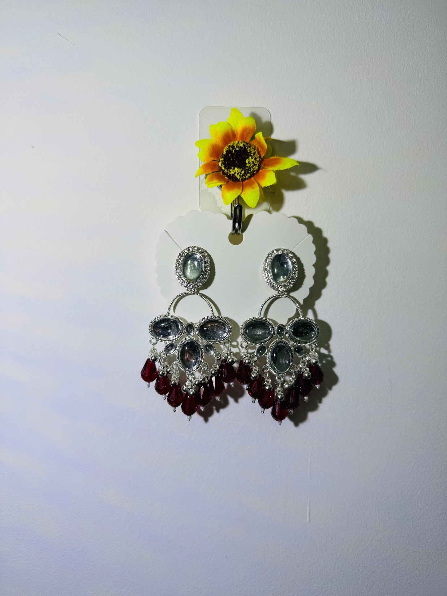 Mirror Work Long Bali Earrings – Lightweight Statement Jewellery