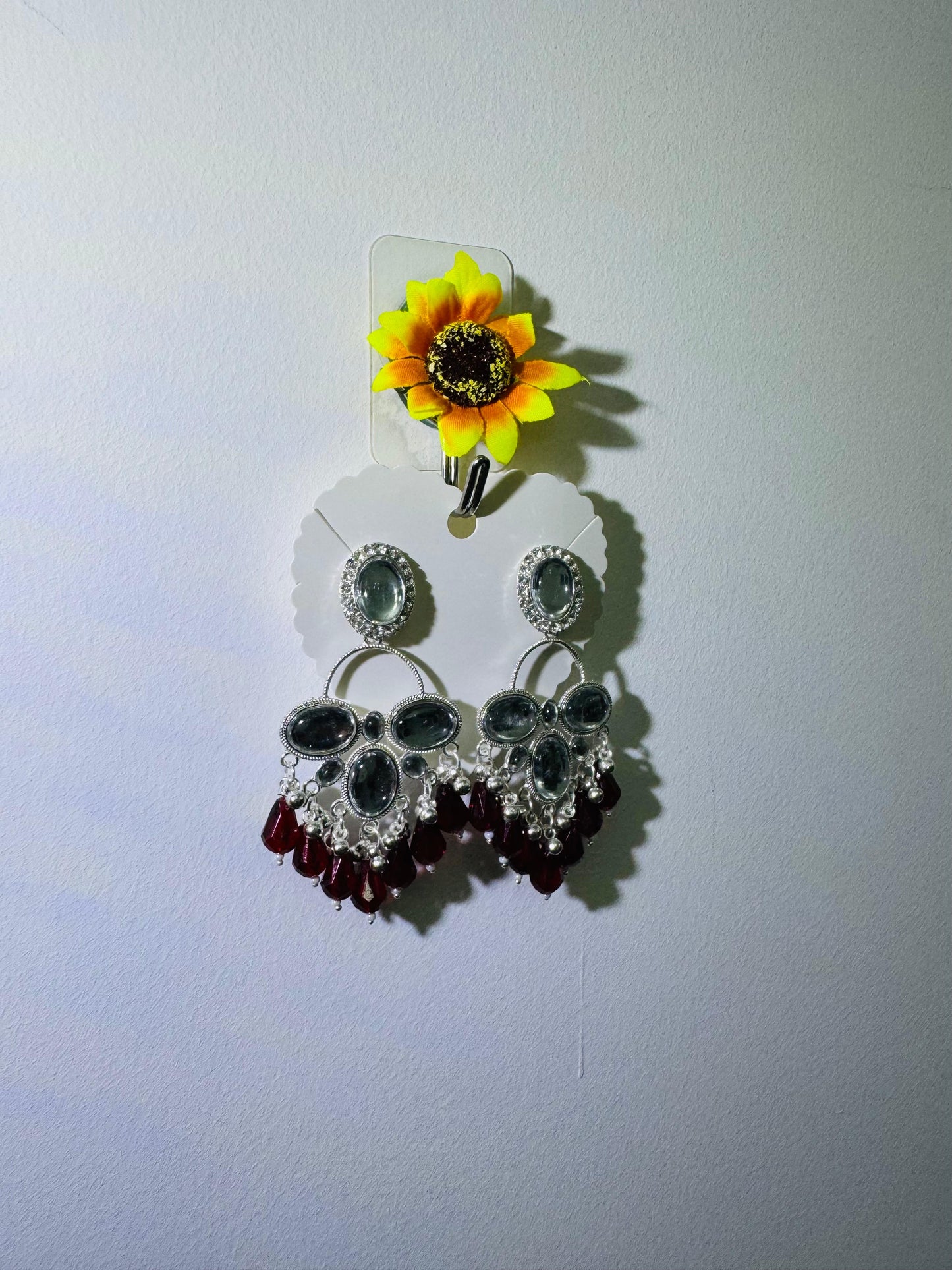 Mirror Work Long Bali Earrings – Lightweight Statement Jewellery