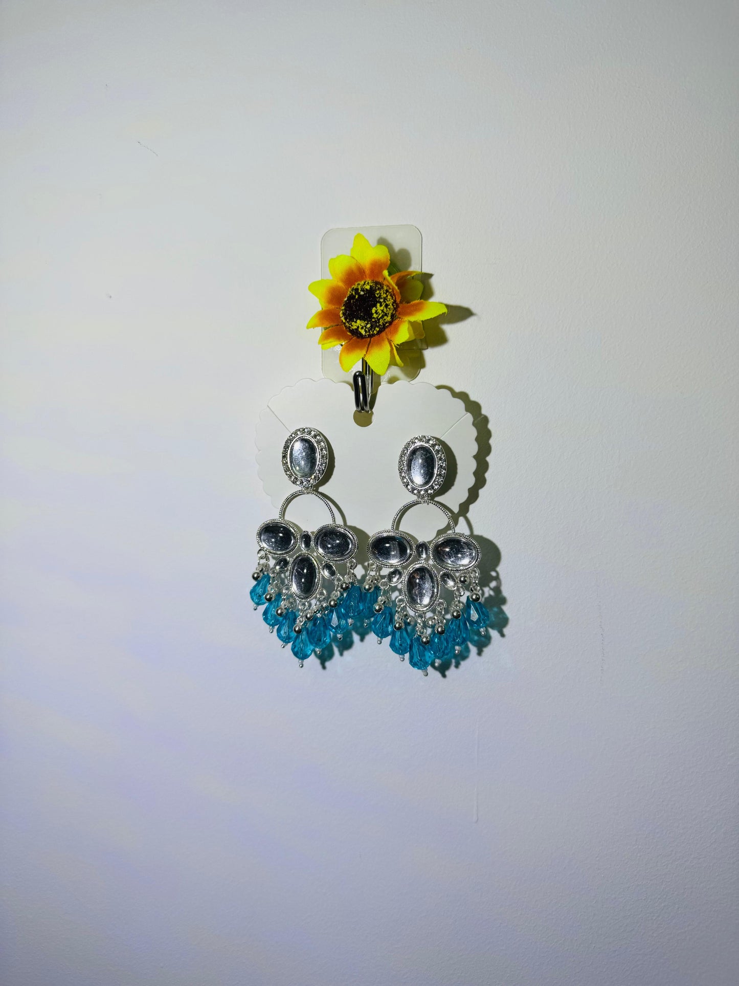 Mirror Work Long Bali Earrings – Lightweight Statement Jewellery