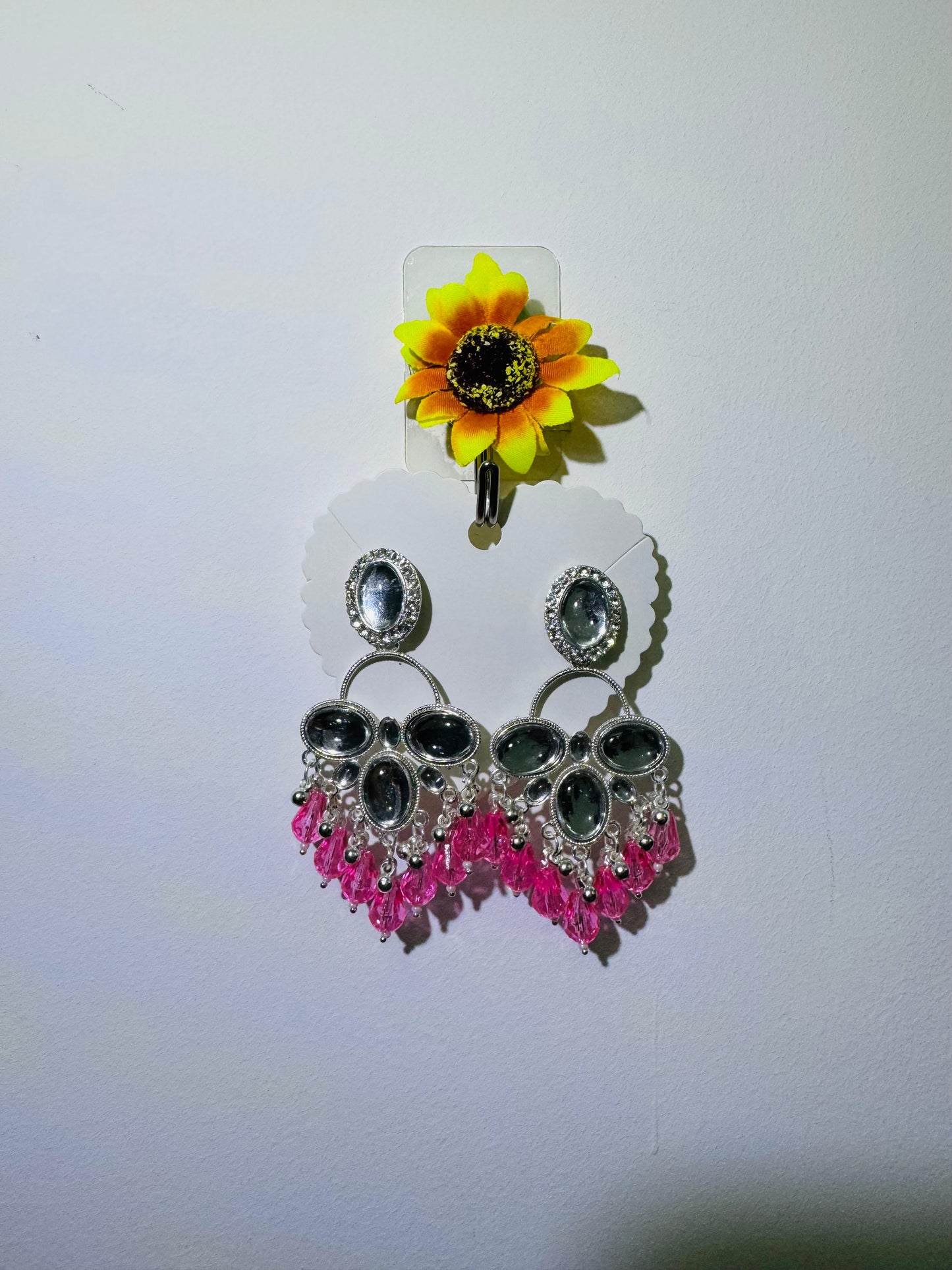 Mirror Work Long Bali Earrings – Lightweight Statement Jewellery