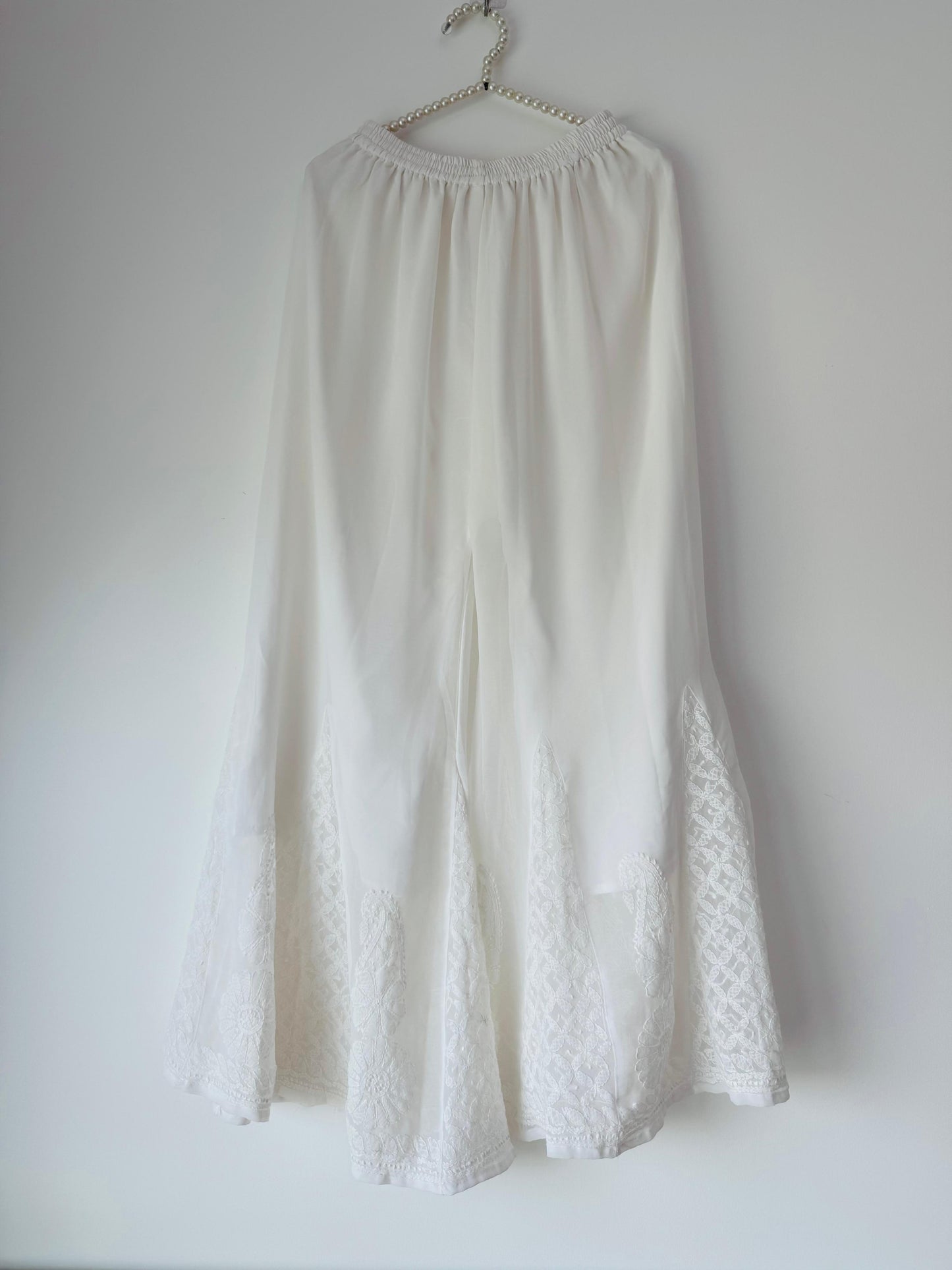 Georgette Flowing Palazzo Bottom with Inner Lining