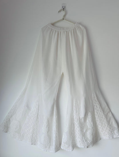 Georgette Flowing Palazzo Bottom with Inner Lining