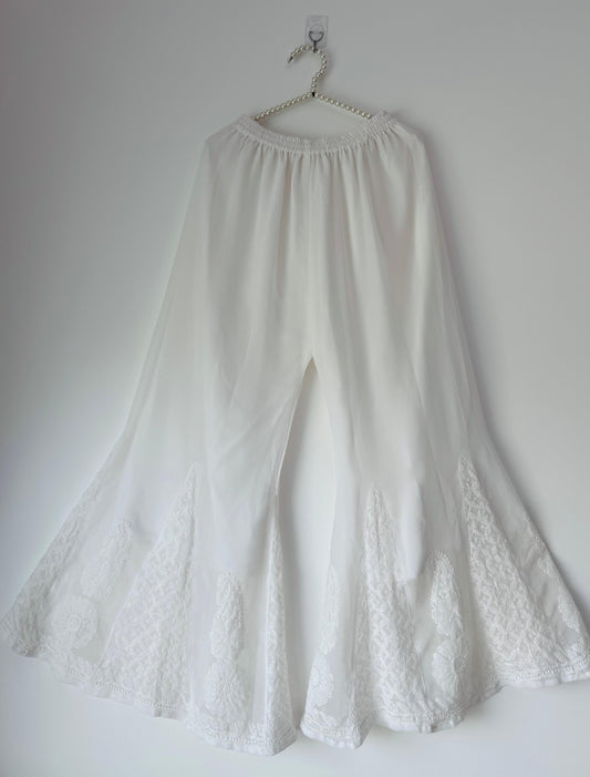 Georgette Flowing Palazzo Bottom with Inner Lining