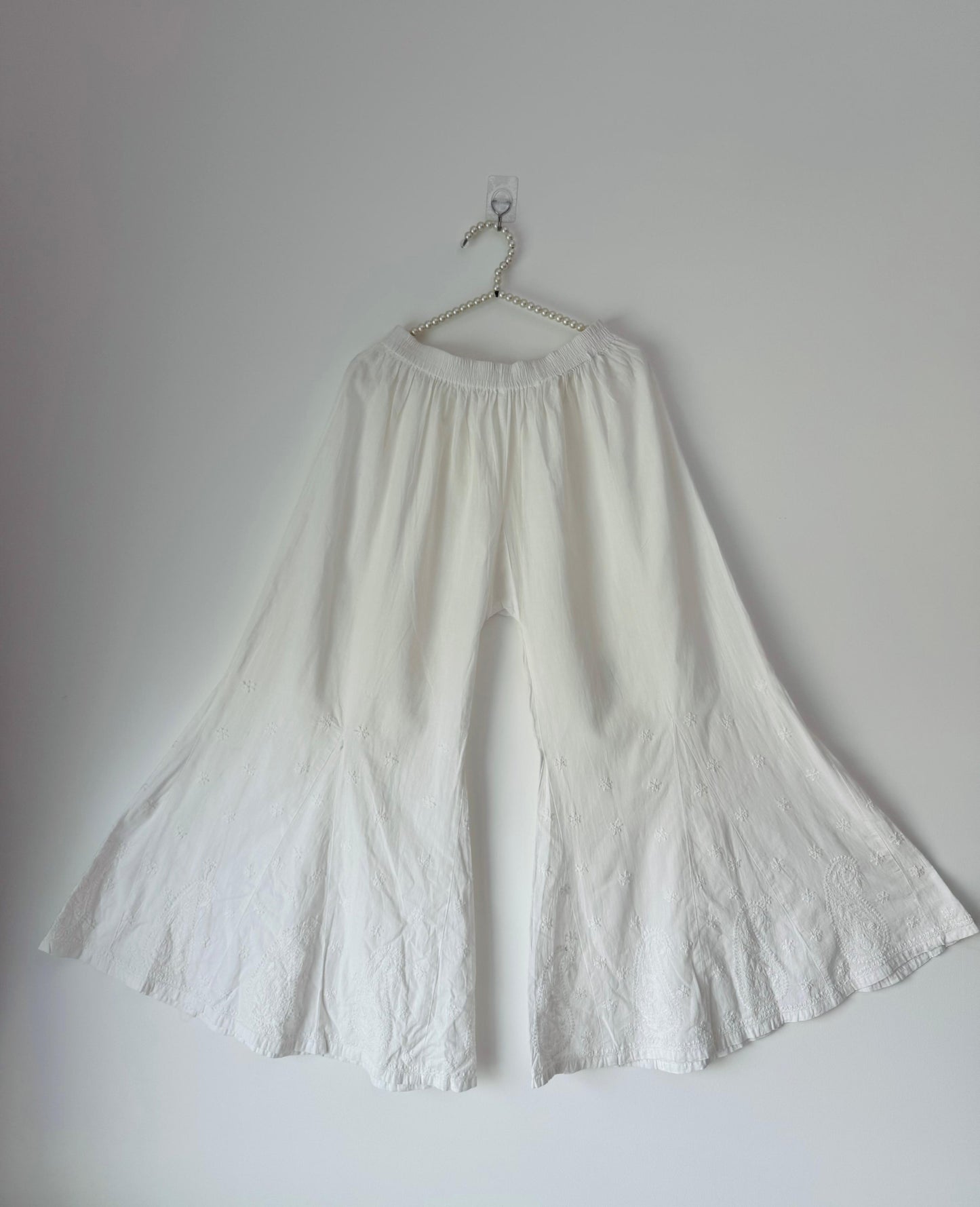 Cotton Sharara with Handmade Embroidery – Traditional & Comfortable Ethnic Bottom Wear