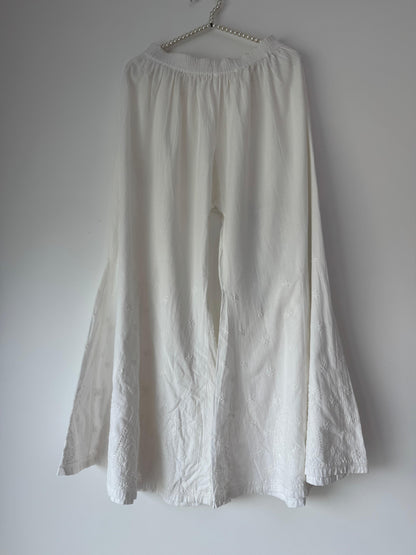 Cotton Sharara with Handmade Embroidery – Traditional & Comfortable Ethnic Bottom Wear