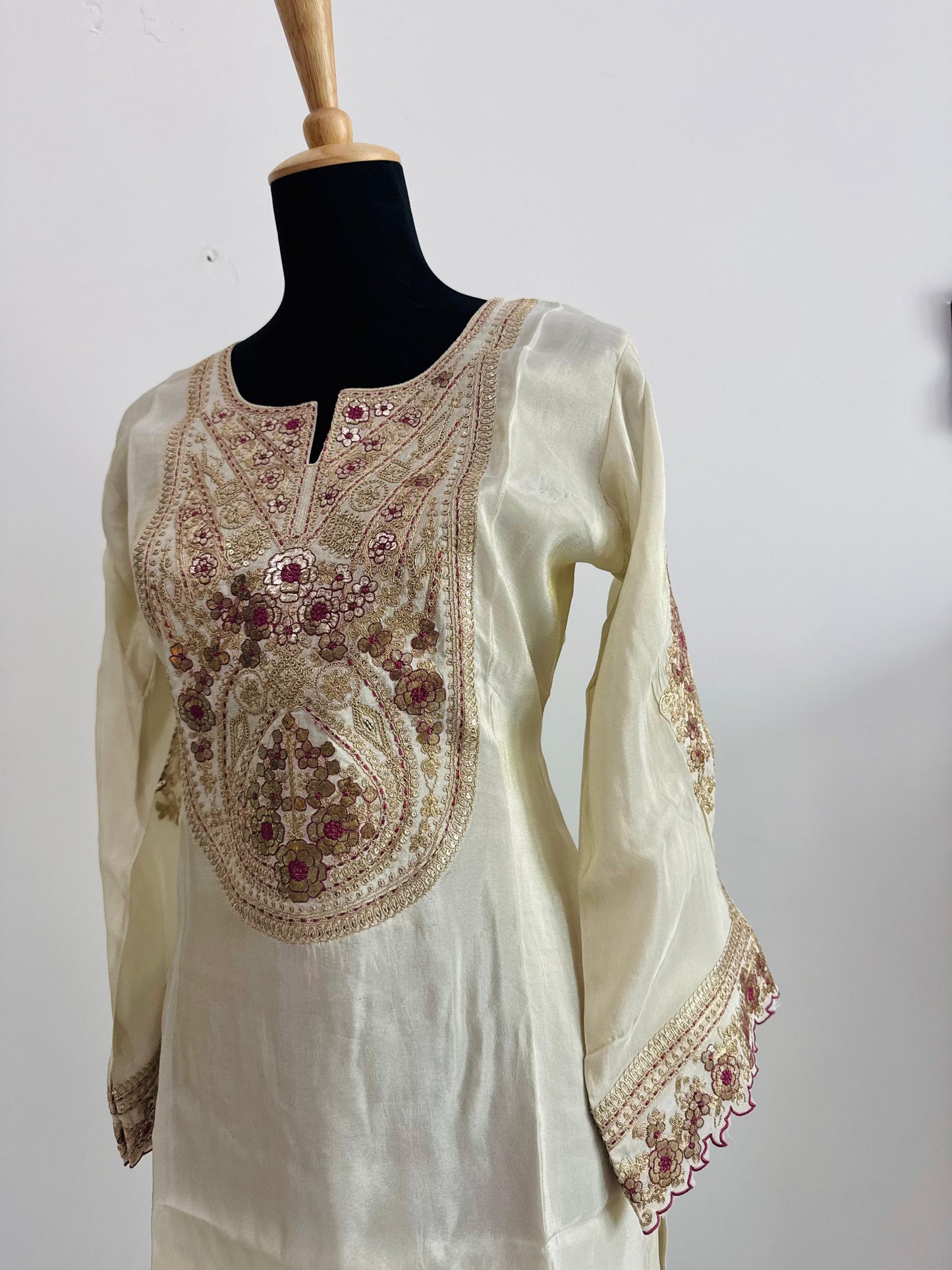 Premium Tissue Fabric 2-Piece Suit Set – Elegant & Festive