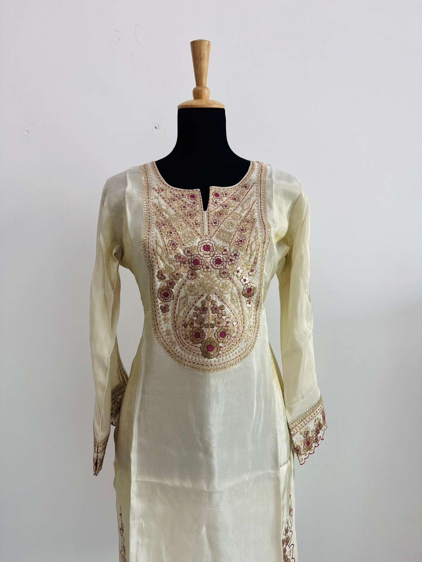 Premium Tissue Fabric 2-Piece Suit Set – Elegant & Festive