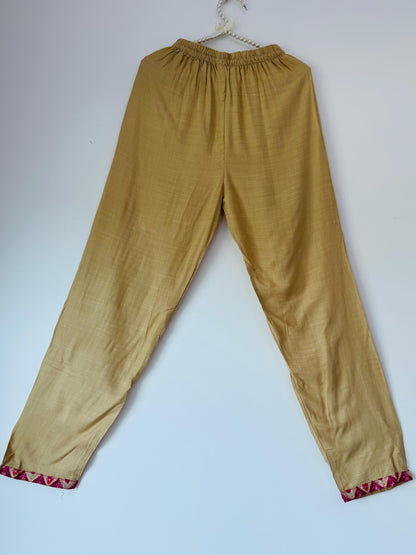 Premium Pink Printed Rayon Cotton Suit – Stylish Side-Cut Anarkali Design