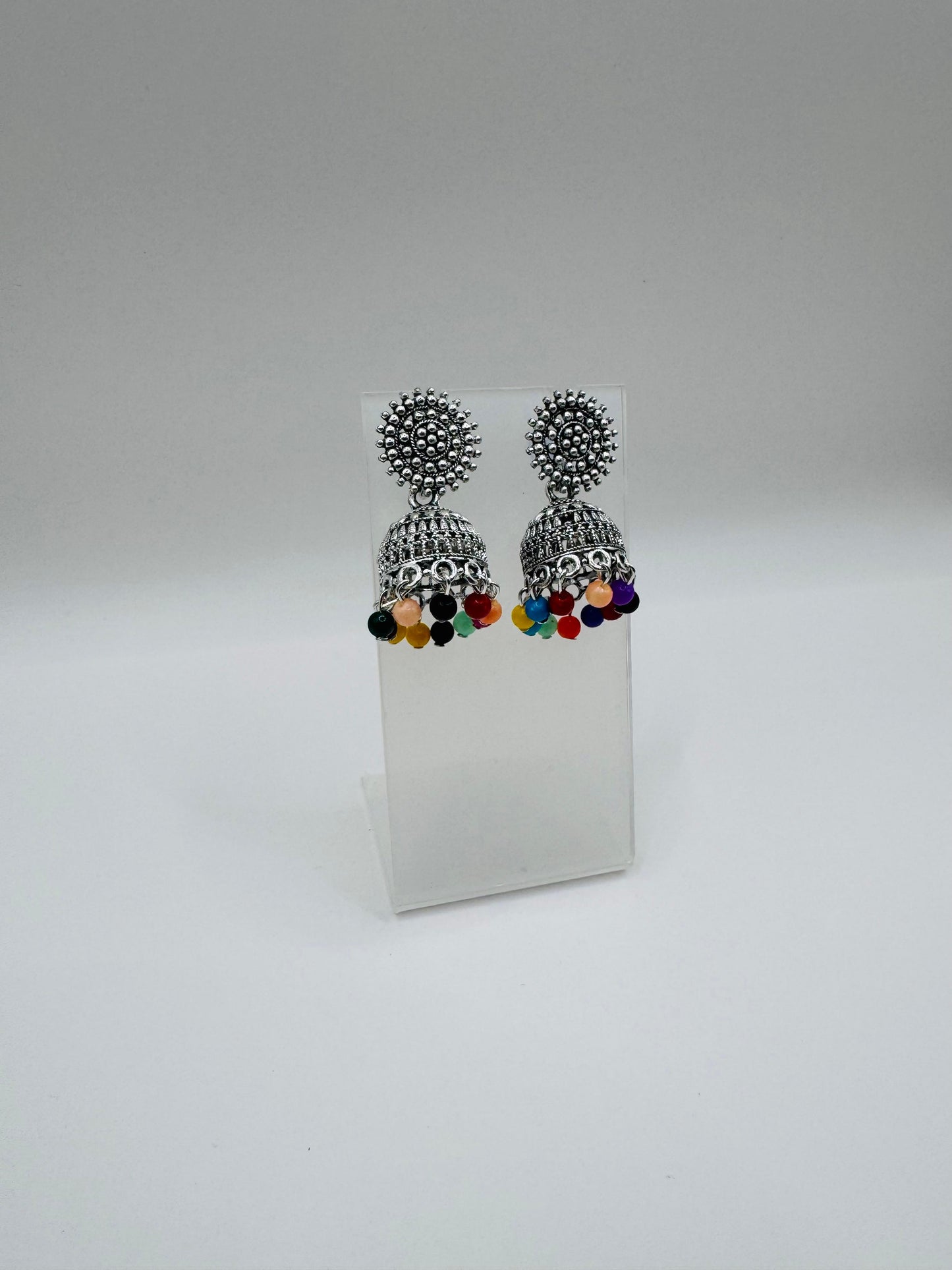 Multicolored Jhumkas – Cute Lightweight Ethnic Earrings