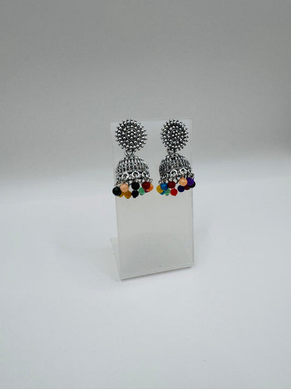 Multicolored Jhumkas – Cute Lightweight Ethnic Earrings