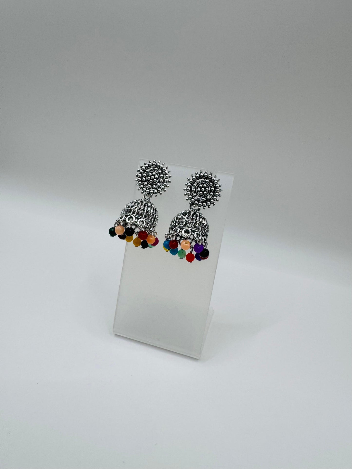 Multicolored Jhumkas – Cute Lightweight Ethnic Earrings