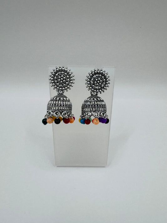 Multicolored Jhumkas – Cute Lightweight Ethnic Earrings