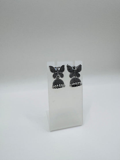 Cute Butterfly Jhumkas – Tiny Lightweight Earrings