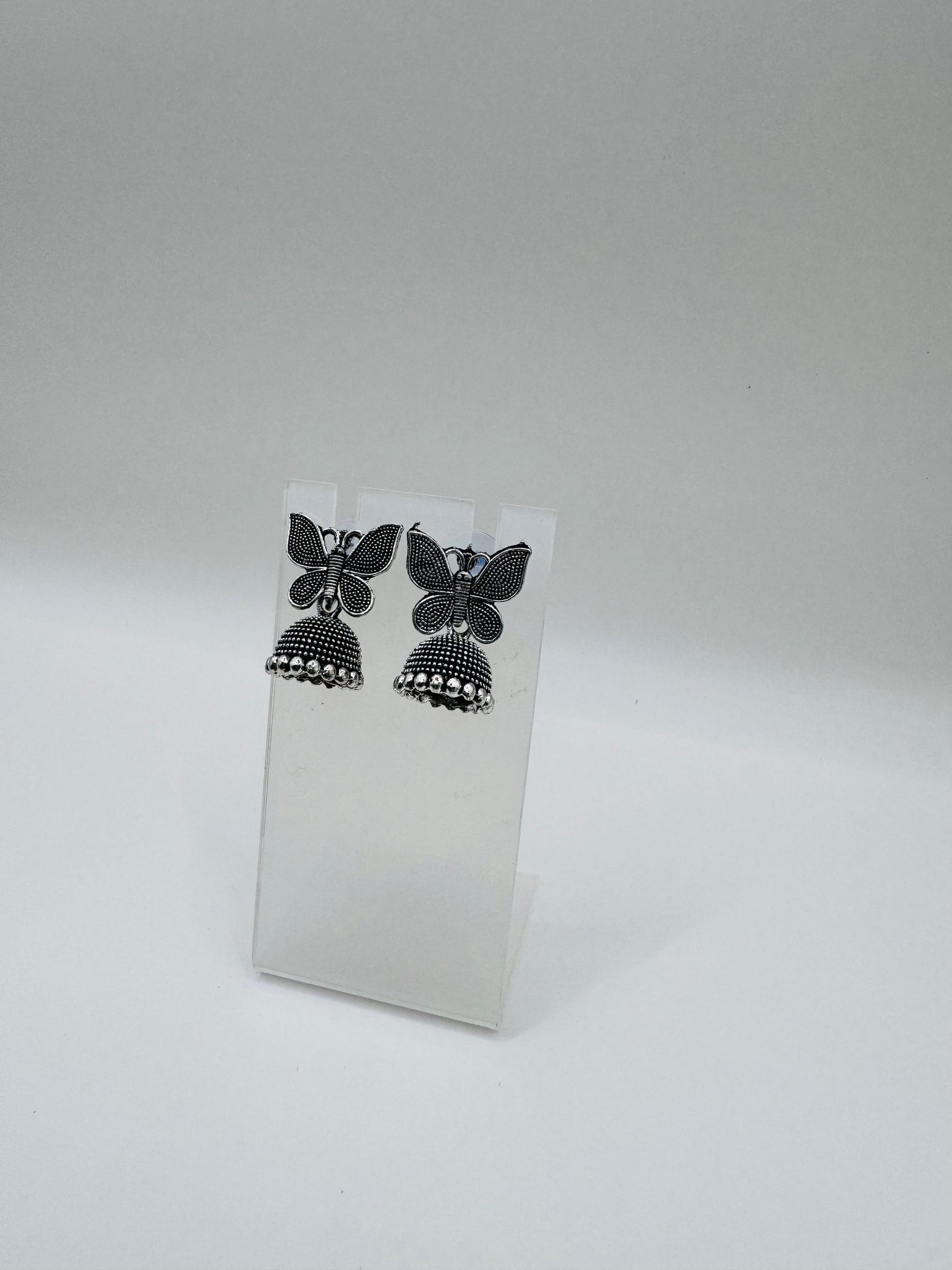 Cute Butterfly Jhumkas – Tiny Lightweight Earrings