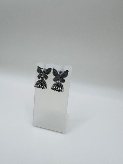 Cute Butterfly Jhumkas – Tiny Lightweight Earrings
