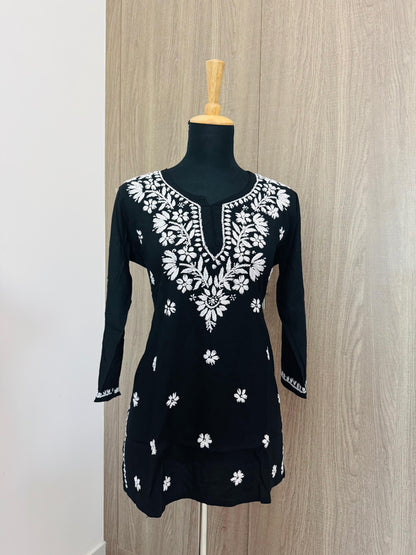 Handmade Mulmul Cotton Chikankari Kurti