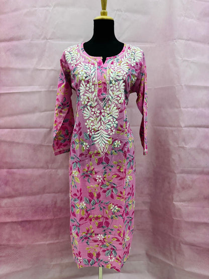 Floral Printed Long Kurti