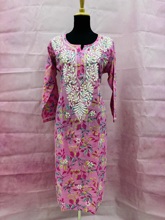 Floral Printed Long Kurti